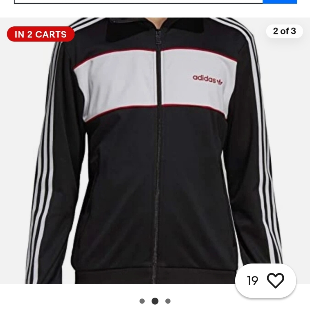 ADIDAS ORIGINALS SUPERSTAR LINEAR 90'S TRACK JACKET